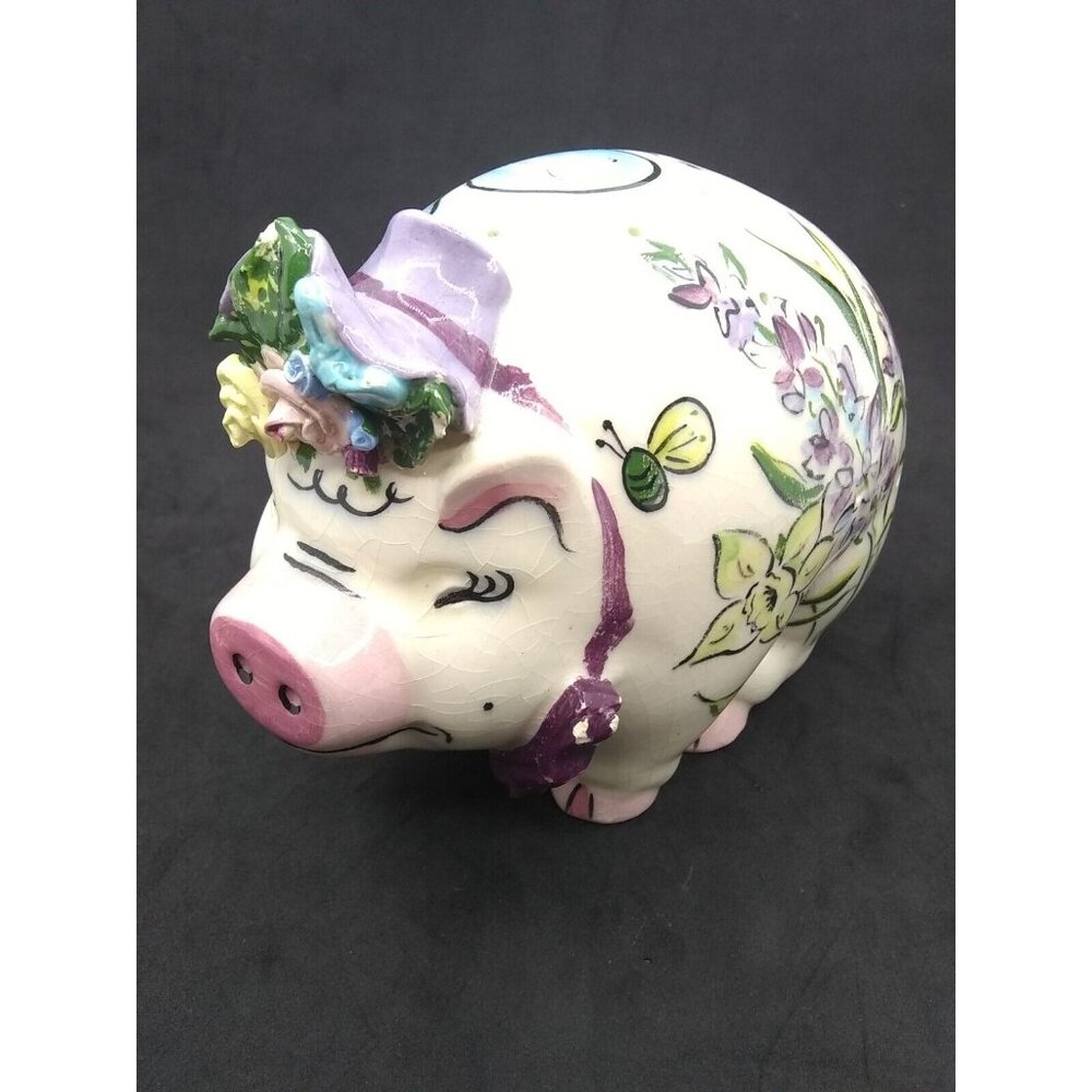 Vtg MidCentury Unique Potpourri Pig Jeanne Tremble Old word 'Mamie' READ